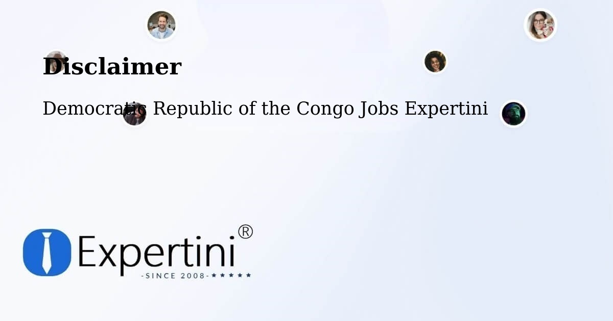 Disclaimer – Tshikapa - Democratic Republic of the Congo Jobs Expertini