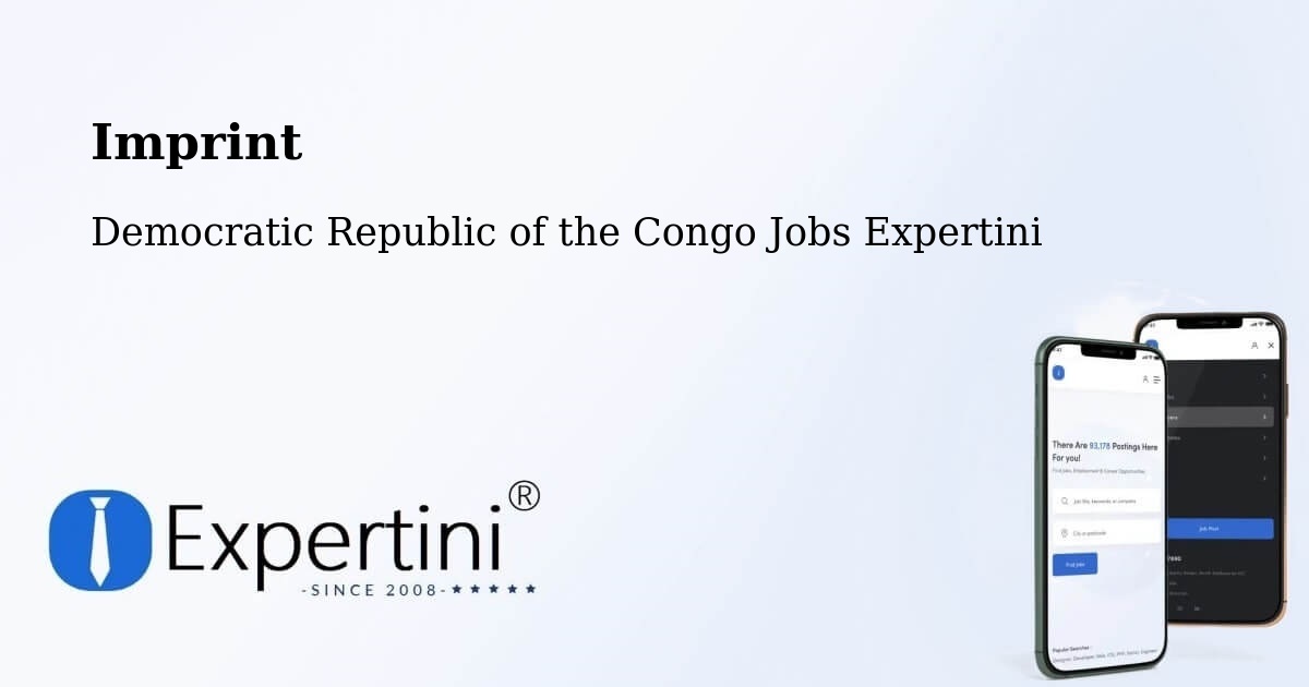 Imprint – Tshikapa - Democratic Republic of the Congo Jobs Expertini